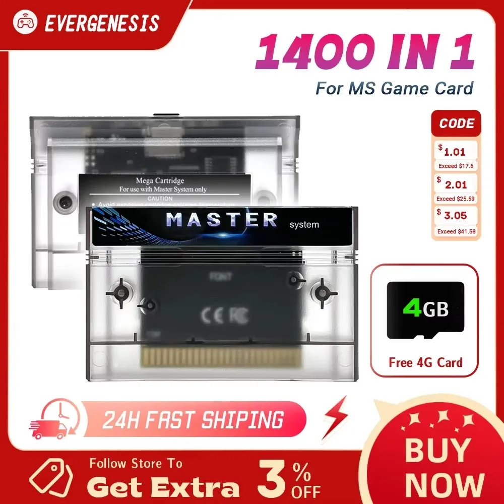 Игровая карта Master System 1400 в 1, для игровой консоли SMS SG-1000 SC-3000 SEGA Master System II
Игровая карта Master System 1400 в 1, для игровой консоли SMS SG-1000 SC-3000 SEGA Master System II