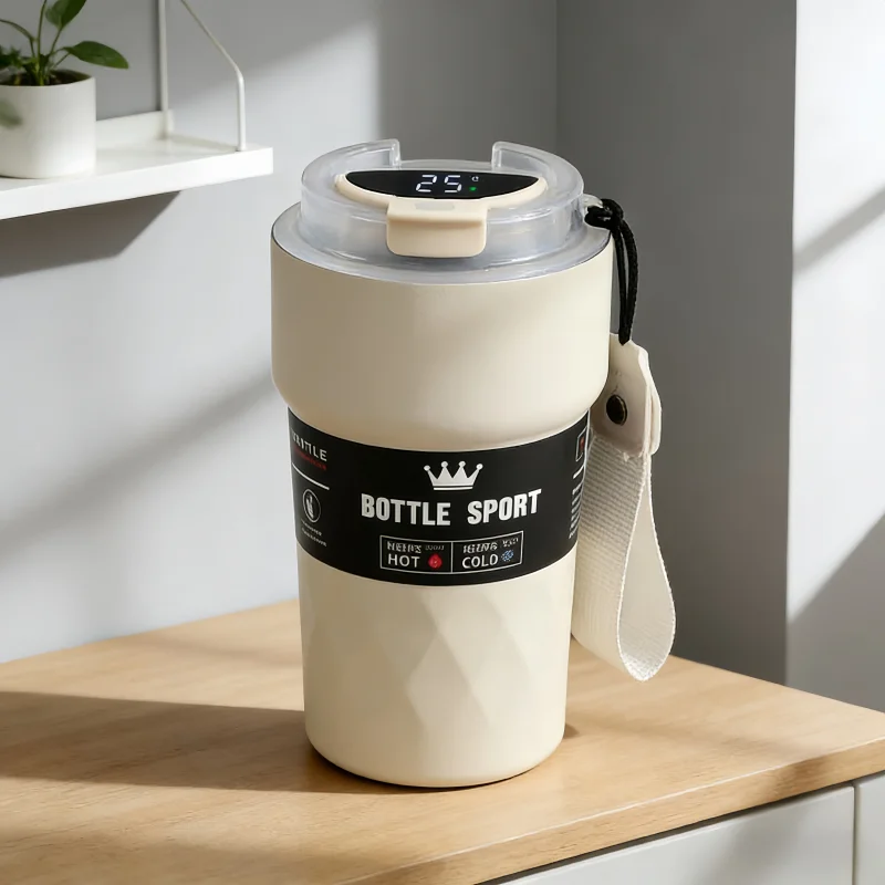 510ml Smart Temperature Display Tumbler 304 Stainless Steel Vacuum Insulated Coffee Mug Leakproof Portable Car Cup Water Bottle
510ml Smart Temperature Display Tumbler 304 Stainless Steel Vacuum Insulated Coffee Mug Leakproof Portable Car Cup Water Bottle