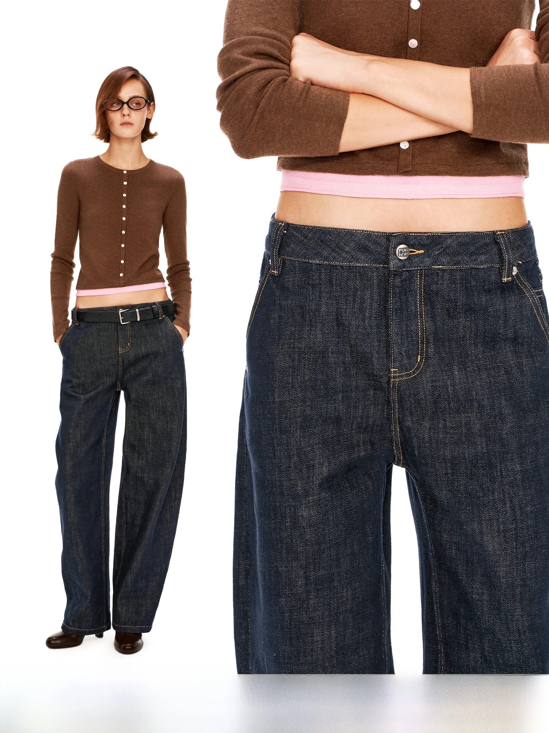 Classic Retro Original Denim Casual Knife Shape Jeans PUKI Heavyweight 134 Ounces mid Waist Slimming Women's Jeans
Classic Retro Original Denim Casual Knife Shape Jeans PUKI Heavyweight 134 Ounces mid Waist Slimming Women's Jeans