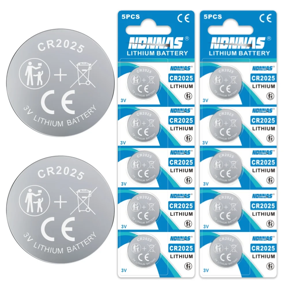 10PCS CR2025 3V Lithium Button Cell Batteries DL2025 BR2025 LM2025 for Car Remote Control Watch Motherboard Scale
10PCS CR2025 3V Lithium Button Cell Batteries DL2025 BR2025 LM2025 for Car Remote Control Watch Motherboard Scale