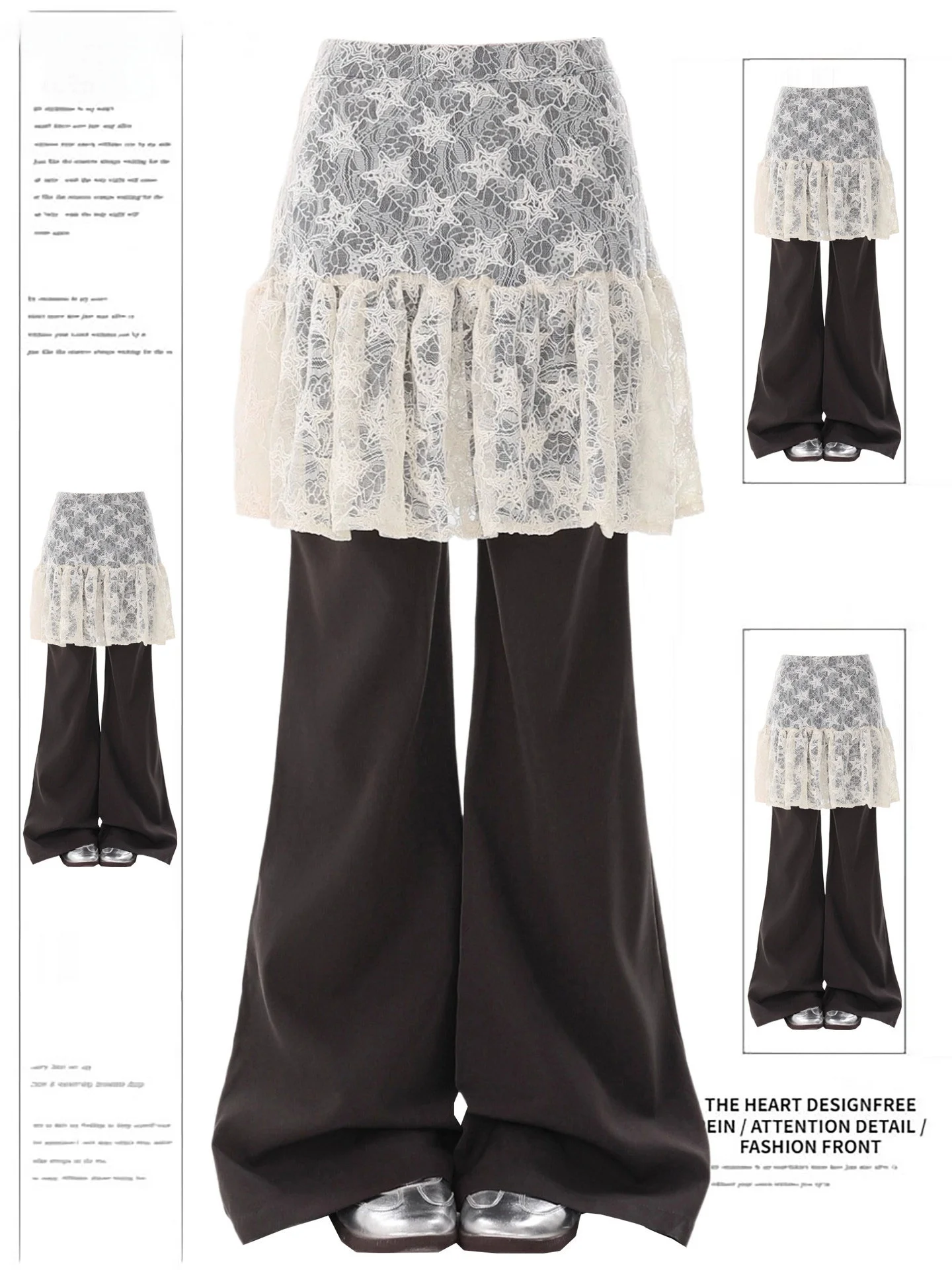 Large Size White Lace Star Patterned Half Skirt Women's Spring Autumn American Style Layered Wear Street Style Butt Covering ...
Large Size White Lace Star Patterned Half Skirt Women's Spring Autumn American Style Layered Wear Street Style Butt Covering ...