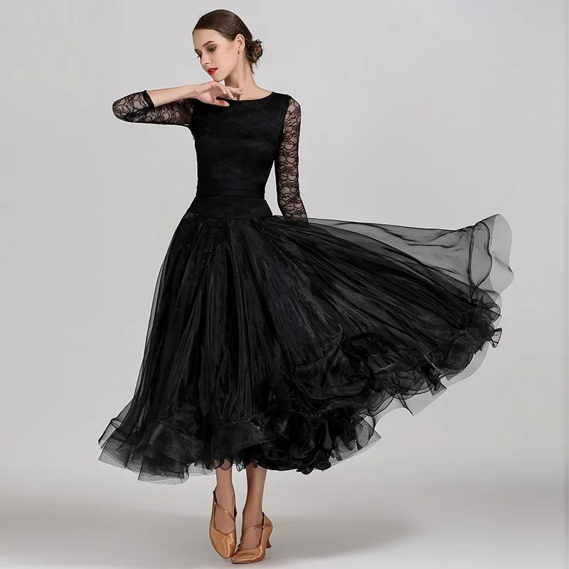 See-Through Lace Puff Women Ballroom Dance Competition Dresses Waltz Dresses Rumba Standard Dance Dress For Dance Wear Ball Gown
See-Through Lace Puff Women Ballroom Dance Competition Dresses Waltz Dresses Rumba Standard Dance Dress For Dance Wear Ball Gown