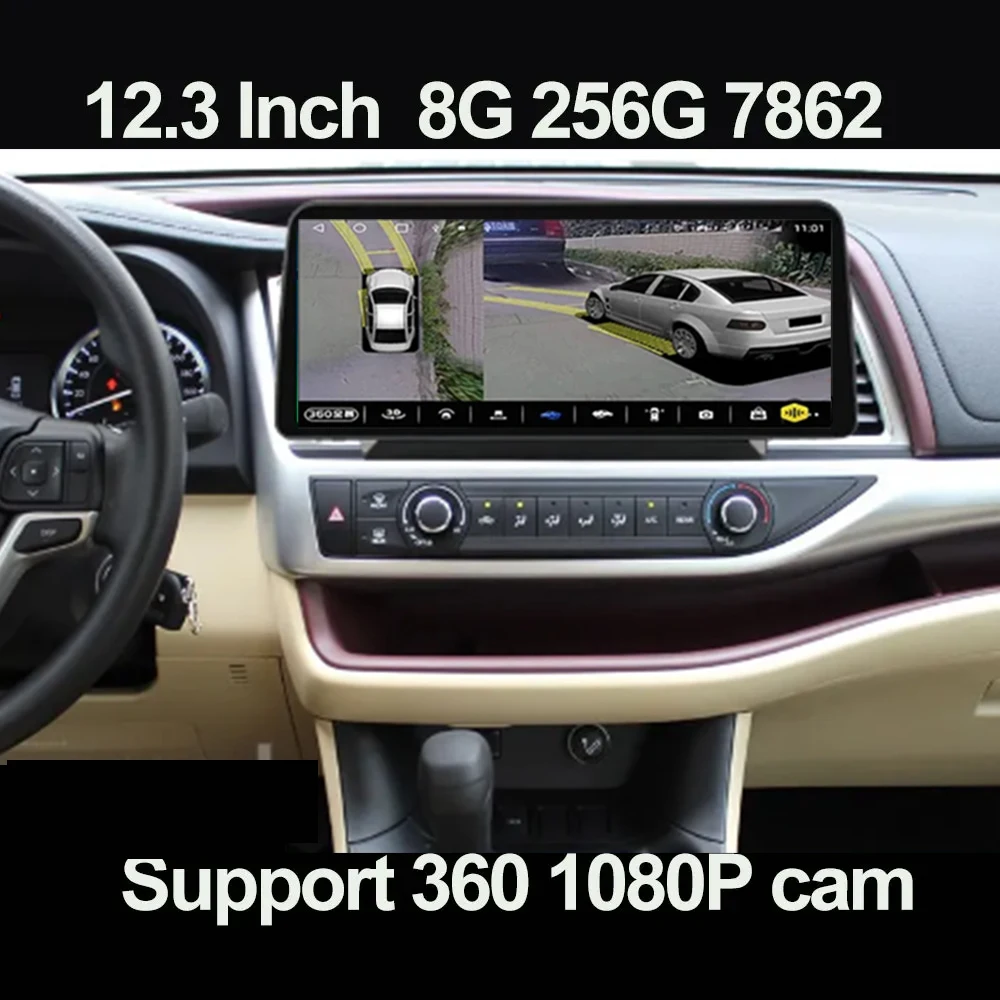 Для Toyota Highlander 3 XU50 2013 - 2018 12,3 дюймов Android 13 Автомобильный мультимедийный видеоплеер Радио GPS навигация все в одном
Для Toyota Highlander 3 XU50 2013 - 2018 12,3 дюймов Android 13 Автомобильный мультимедийный видеоплеер Радио GPS навигация все в одном