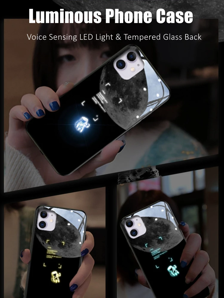 Couples Mini Astronaut LED Light Glow Luminous Tempered Glass Phone Case for OPPO Reno 4 5 6 7 8 9 Find X5 Realme X50 Pro Plus
Couples Mini Astronaut LED Light Glow Luminous Tempered Glass Phone Case for OPPO Reno 4 5 6 7 8 9 Find X5 Realme X50 Pro Plus