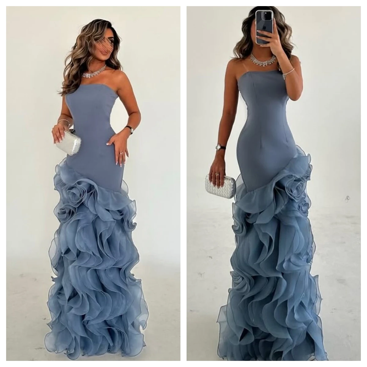 Customized Evening Dress Exquisite Jersey Strapless Sleeveless Celebrity Gowns Simple Asymmetrical Floor Length Party Dresses
Customized Evening Dress Exquisite Jersey Strapless Sleeveless Celebrity Gowns Simple Asymmetrical Floor Length Party Dresses