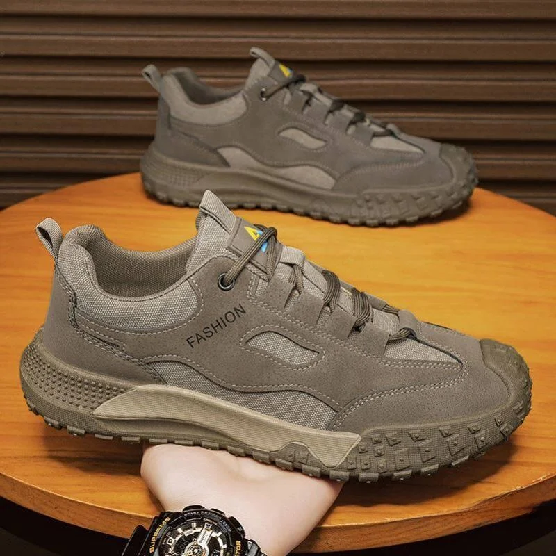 Men's Breathable Work Shoes Lightweight Comfortable Non-Metal Steel Toe Slip-Resistant Rubber Outsole for Spring Summer Autumn
Men's Breathable Work Shoes Lightweight Comfortable Non-Metal Steel Toe Slip-Resistant Rubber Outsole for Spring Summer Autumn