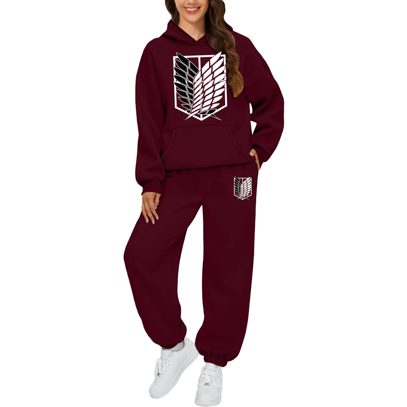 Модный комплект толстовок с капюшоном и двойными карманами, повседневный пуловер с капюшоном и шнурком, микроэластичные спортивные спортивные штаны
Модный комплект толстовок с капюшоном и двойными карманами, повседневный пуловер с капюшоном и шнурком, микроэластичные спортивные спортивные штаны