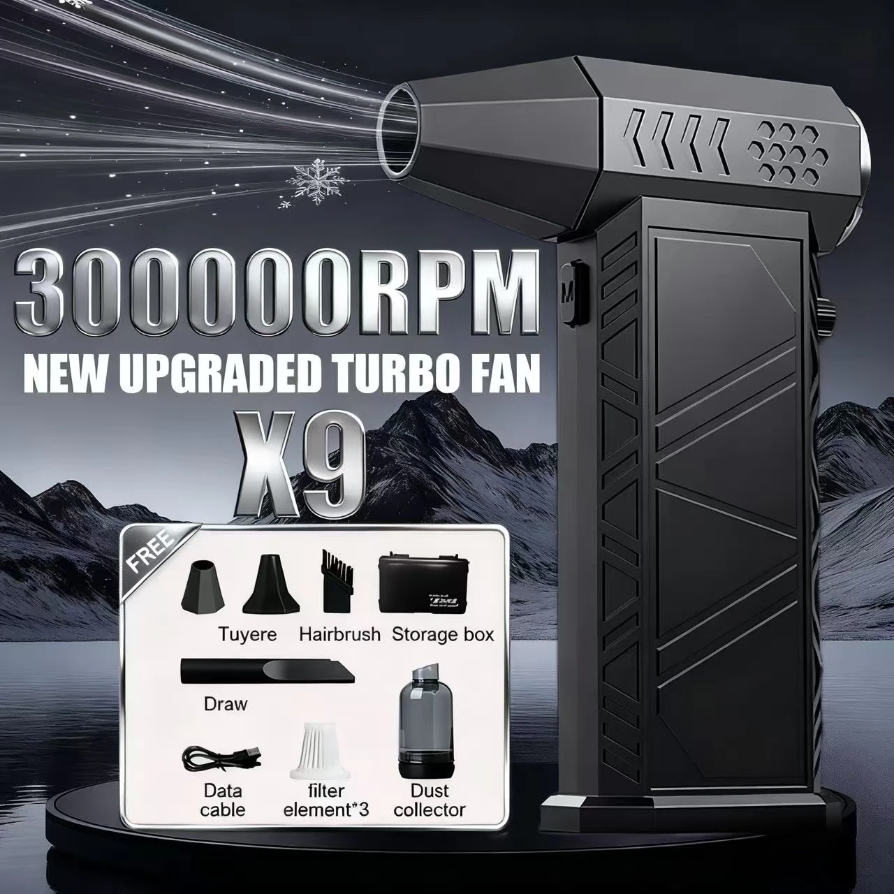 Модернизированный турбовентилятор мощностью 300 000 об/мин — универсальный бесщеточный пылесос, вакуумный комплект, мини-турбоструйный вентилятор
Модернизированный турбовентилятор мощностью 300 000 об/мин — универсальный бесщеточный пылесос, вакуумный комплект, мини-турбоструйный вентилятор