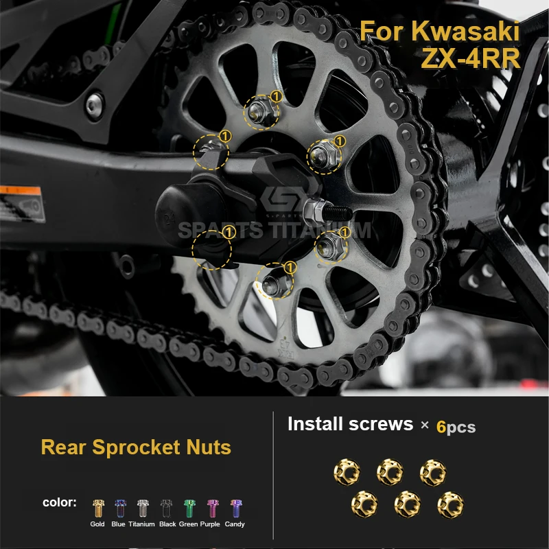 Комплект титановых болтов для Kawasaki ZX-4RR 2023 — мотоциклетные винты премиум-класса для двигателя/корпуса/рамы
Комплект титановых болтов для Kawasaki ZX-4RR 2023 — мотоциклетные винты премиум-класса для двигателя/корпуса/рамы