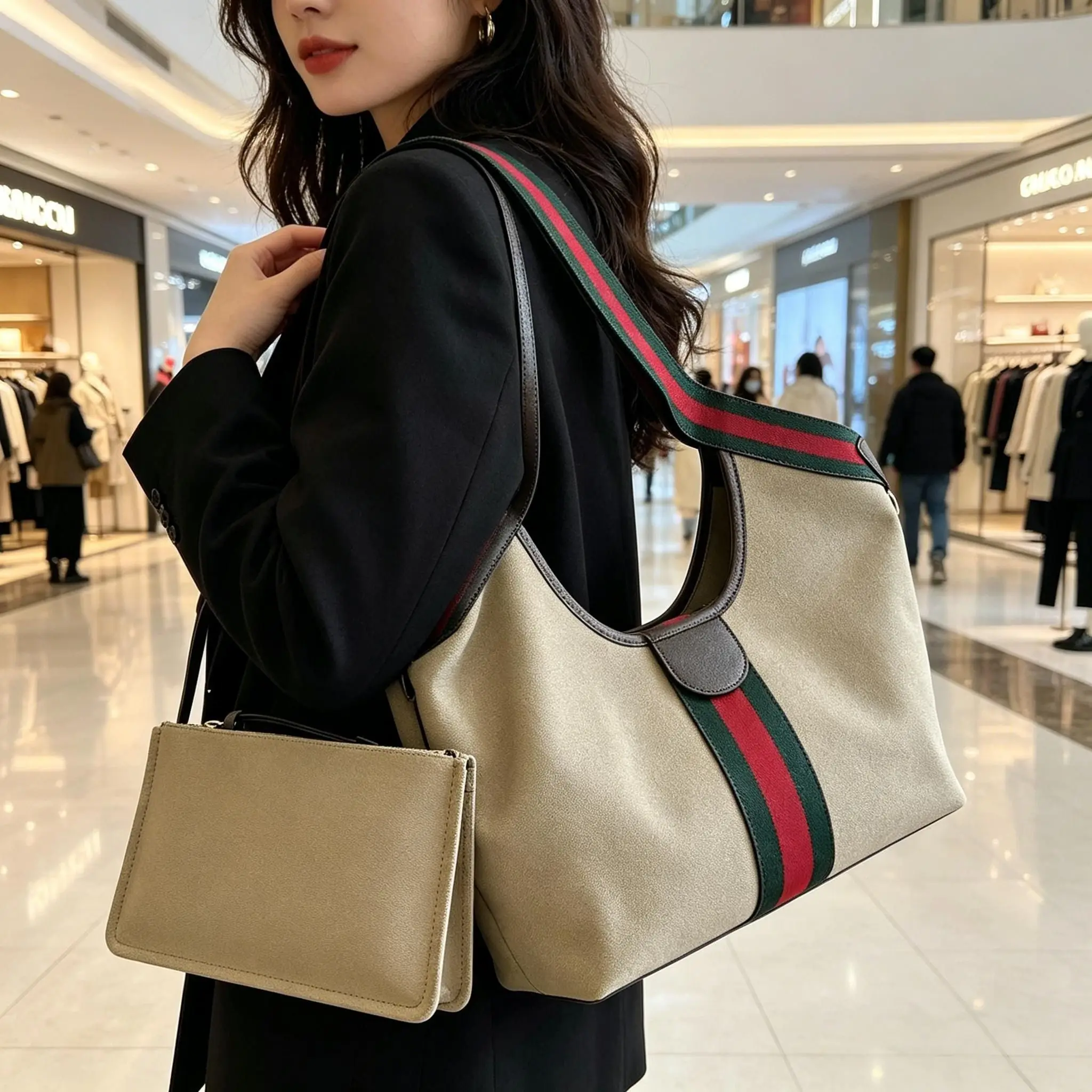 Luxury women's high-end fashionable tote bag large capacity exquisite shoulder bag
Luxury women's high-end fashionable tote bag large capacity exquisite shoulder bag