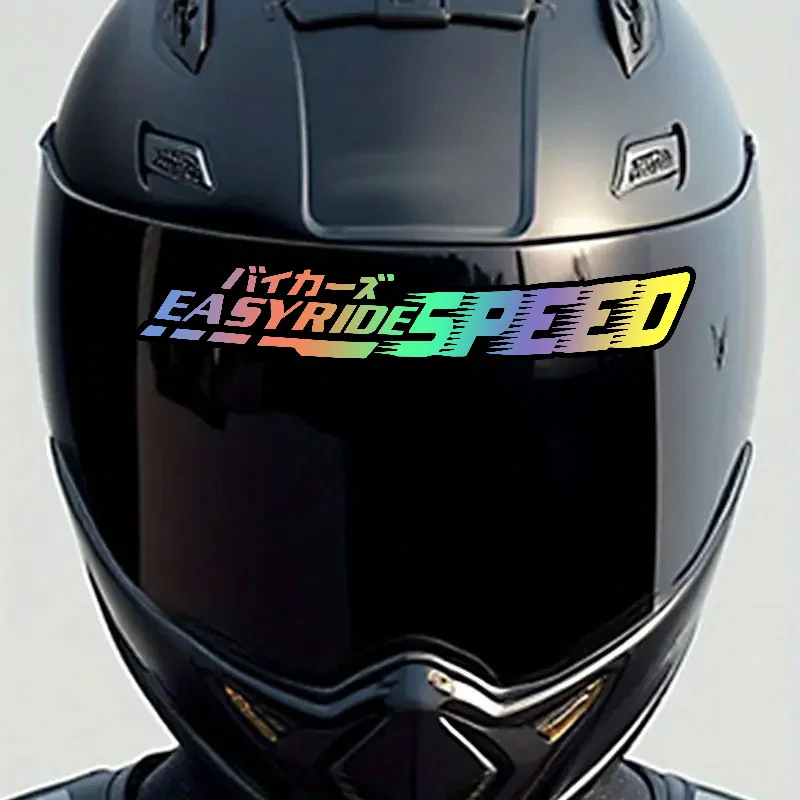 2Pcs/Set Holographic Japanese "EASYRIDE SPEED" Vinyl Sticker Waterproof Decal for Motorcycle Helmet Visor Windshield
2Pcs/Set Holographic Japanese "EASYRIDE SPEED" Vinyl Sticker Waterproof Decal for Motorcycle Helmet Visor Windshield