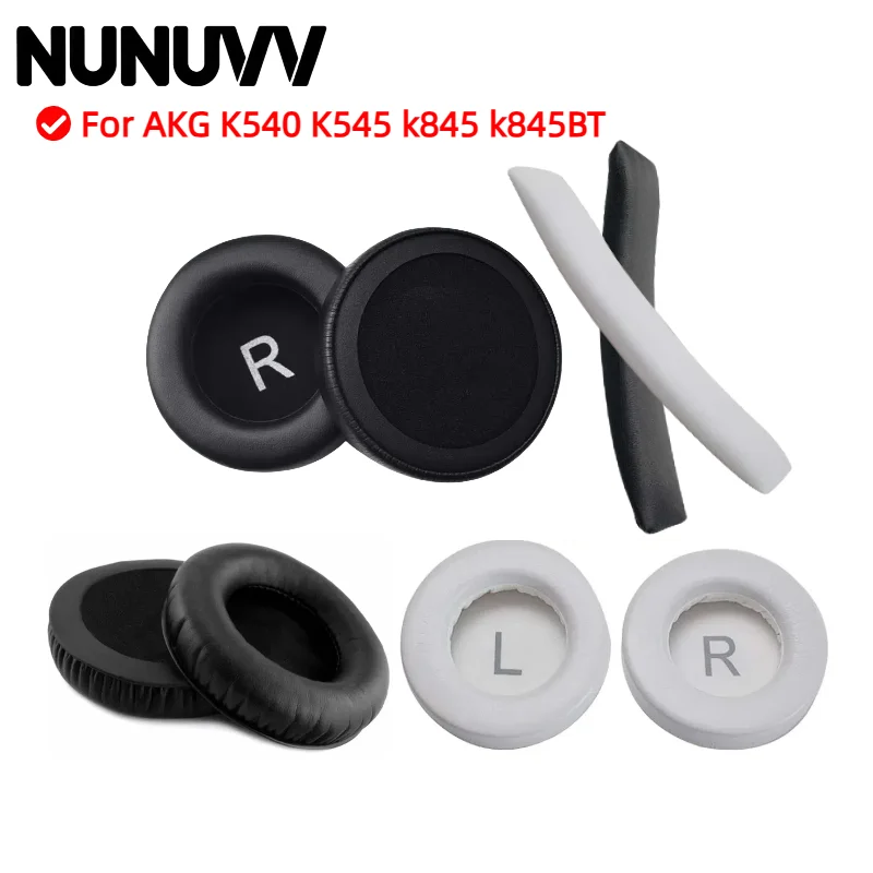 NUNUVV Replacement Ear Pads for AKG K540 K545 k845 k845BT Ear Pads Earphone Sleeve Head Beam Sponge Pad Leather Earmuffs
NUNUVV Replacement Ear Pads for AKG K540 K545 k845 k845BT Ear Pads Earphone Sleeve Head Beam Sponge Pad Leather Earmuffs