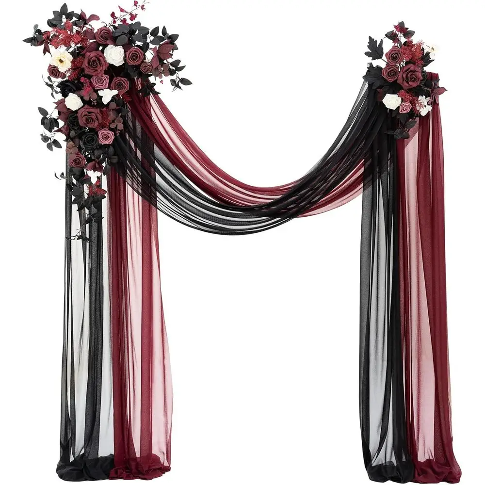 Artificial Wedding Arch Flowers Kit Pack of 4, 2pcs Hanging Flower Arrangement 2pcs Chiffon Drapes Ceremony Reception Fake Rose
Artificial Wedding Arch Flowers Kit Pack of 4, 2pcs Hanging Flower Arrangement 2pcs Chiffon Drapes Ceremony Reception Fake Rose