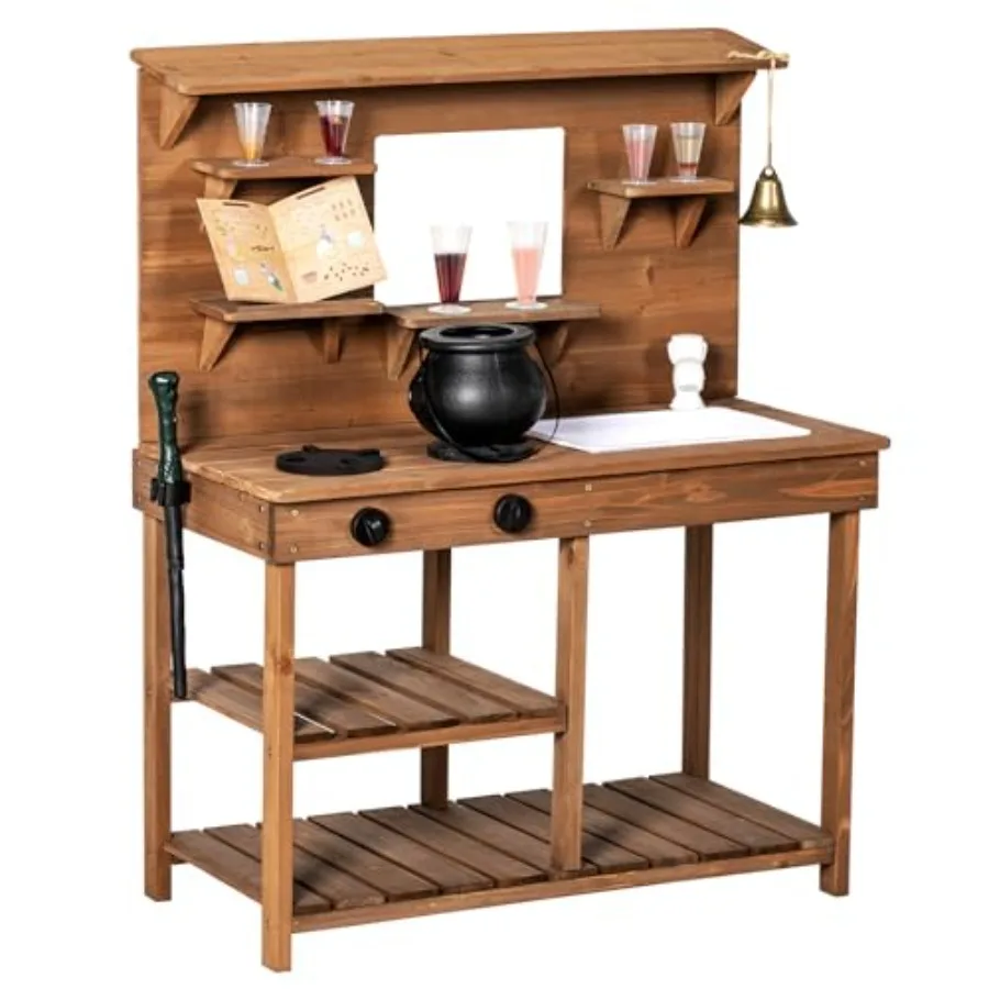 Грязевой кухонный игровой набор для деревянного волшебного кухонного набора с рецептом палочки, съемный смеситель для раковины, плита для малышей, уличная ролевая игра, кухня
Грязевой кухонный игровой набор для деревянного волшебного кухонного набора с рецептом палочки, съемный смеситель для раковины, плита для малышей, уличная ролевая игра, кухня