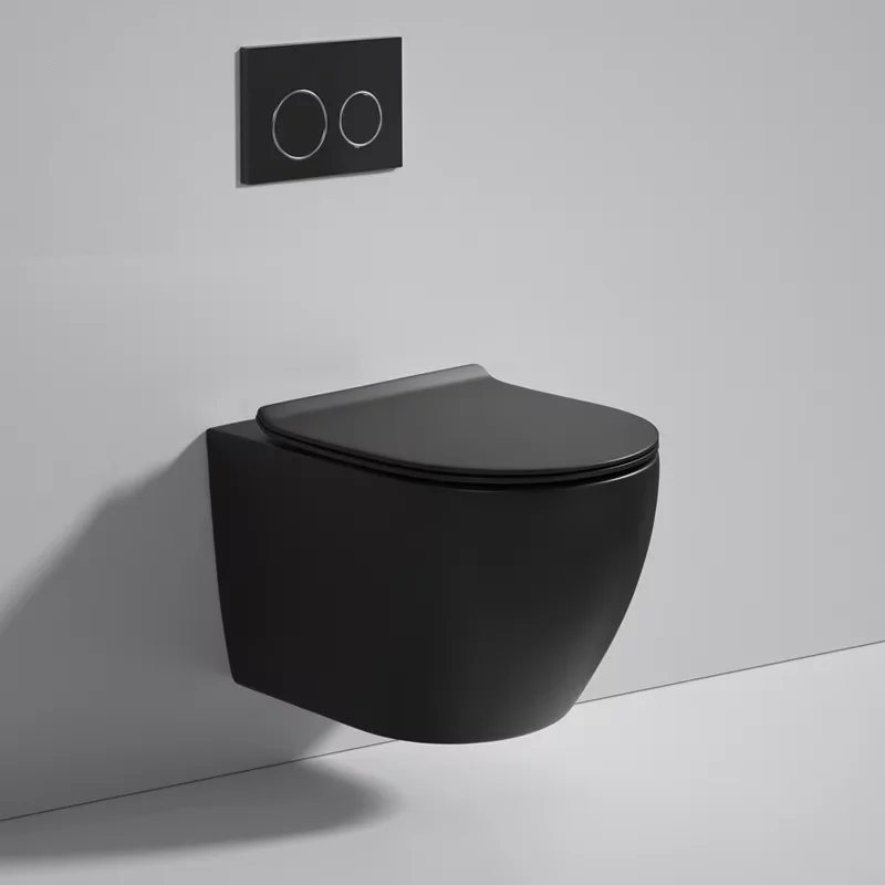 Wall-hung CE European Rimless Wall Row Drain Mounted Hanging Color Ceramic Wc Bathroom Matte Black Wall Hung Toilet
Wall-hung CE European Rimless Wall Row Drain Mounted Hanging Color Ceramic Wc Bathroom Matte Black Wall Hung Toilet