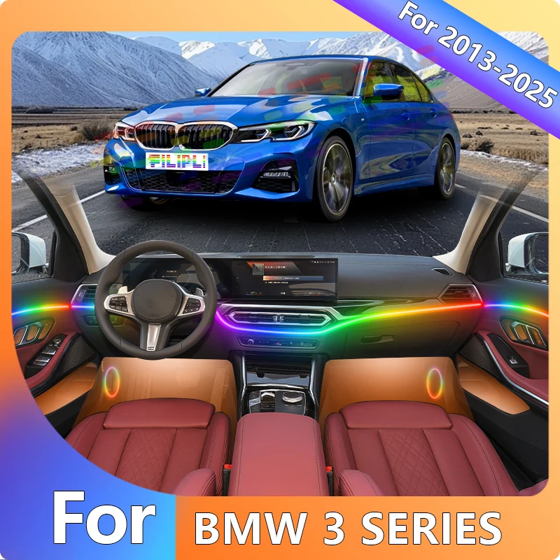 FILIPLI For The BMW 3 SERIES For 2015 Music Sync Dynamic Atmosphere Car Interior LED Strip Smart 64 RGB Car Ambient Acrylic Lamp
FILIPLI For The BMW 3 SERIES For 2015 Music Sync Dynamic Atmosphere Car Interior LED Strip Smart 64 RGB Car Ambient Acrylic Lamp