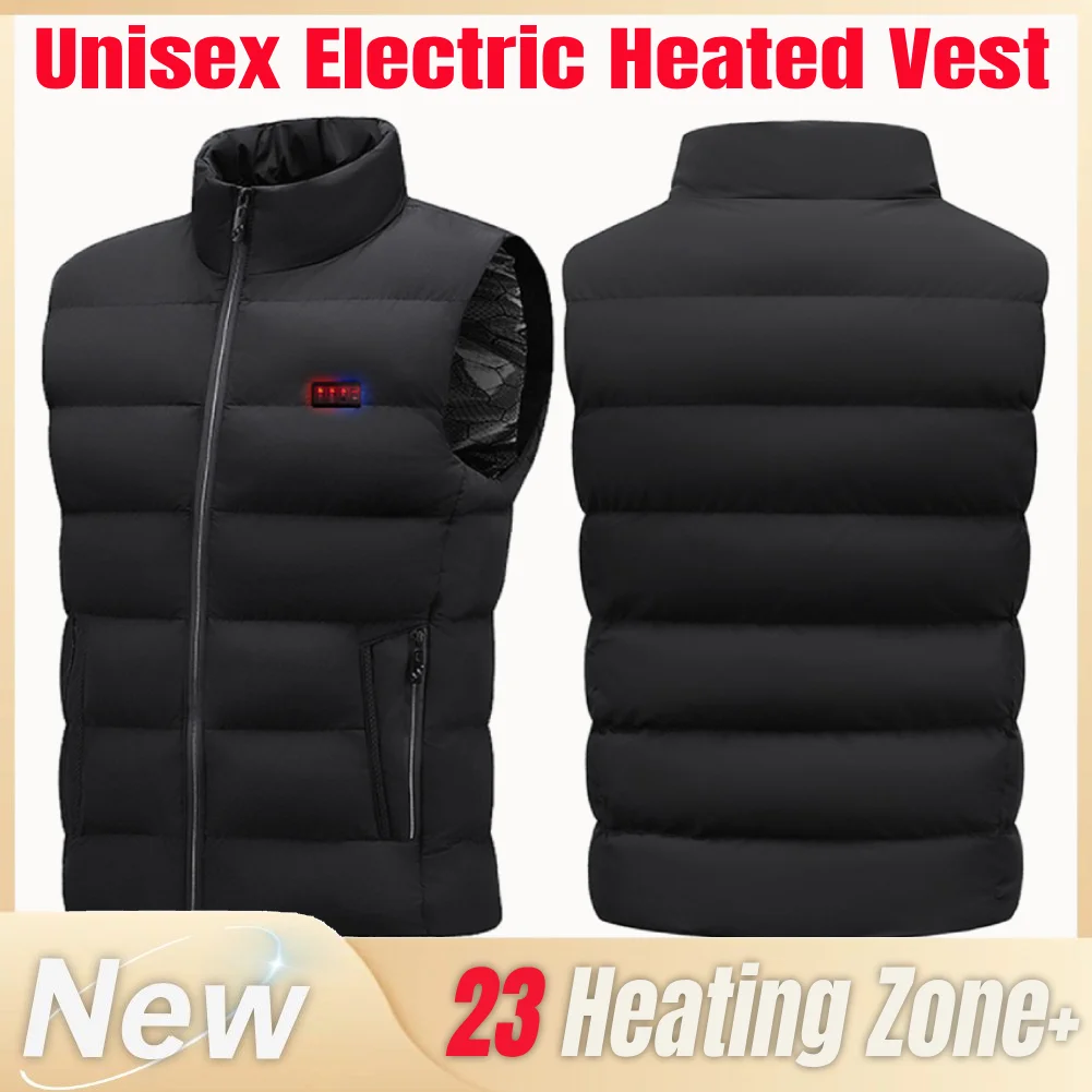 Winter New 23 Areas Heated Vest Lightweight Men USB Electric Heating Jacket Thermal Waistcoat Winter Hunting Outdoor Vest Unisex
Winter New 23 Areas Heated Vest Lightweight Men USB Electric Heating Jacket Thermal Waistcoat Winter Hunting Outdoor Vest Unisex