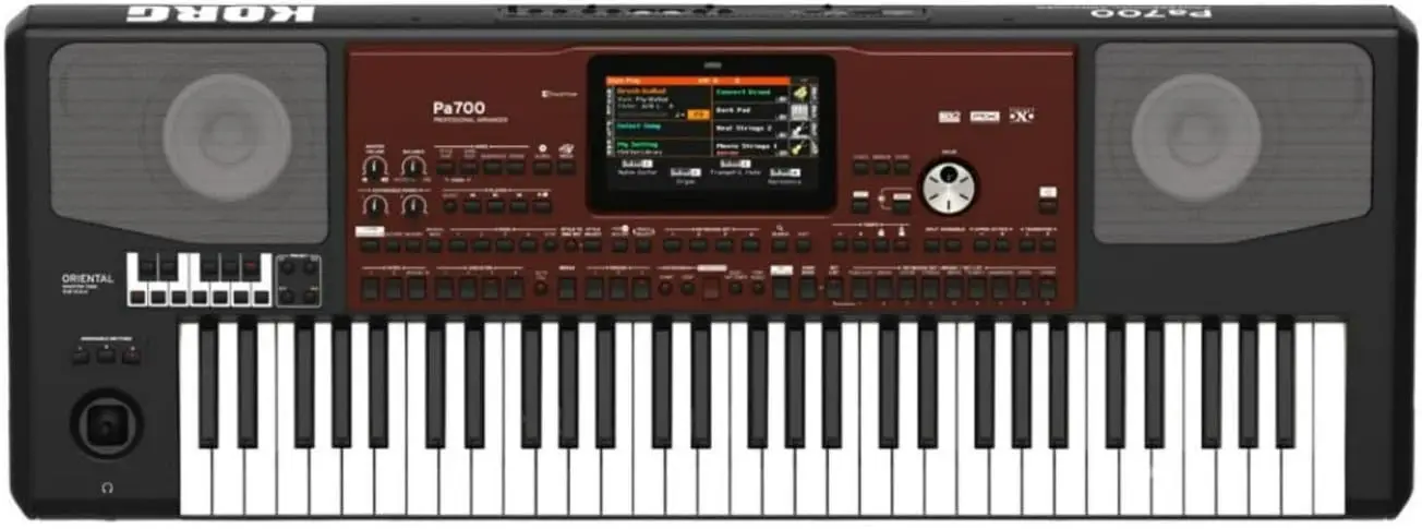 Профессиональный аранжировочный синтезатор Korg Pa700 Oriental, 61 клавиша, сенсорный экран, встроенные динамики
Профессиональный аранжировочный синтезатор Korg Pa700 Oriental, 61 клавиша, сенсорный экран, встроенные динамики