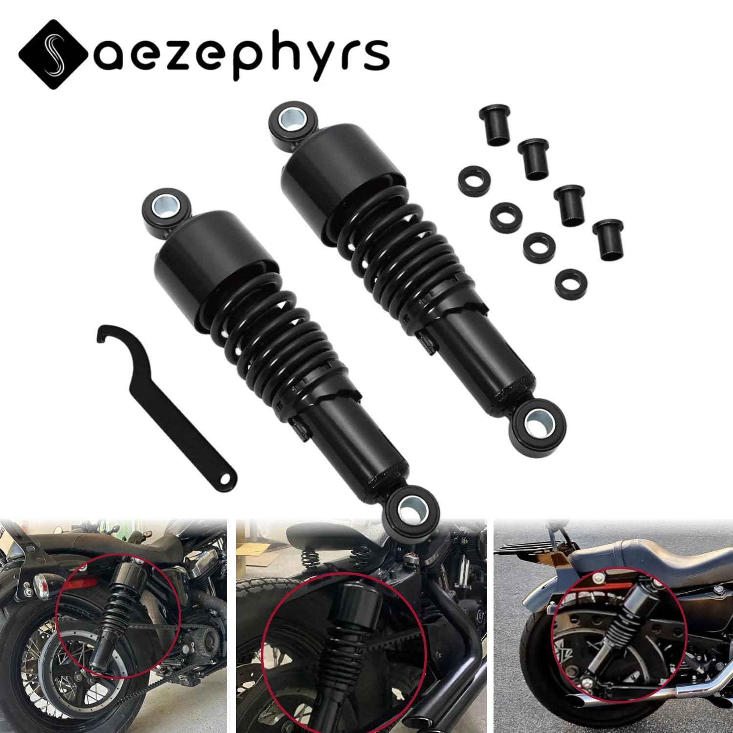 10.5" 267MM Rear Shocks Absorber Suspension Motorcycles Universal Shocks Spring For Harley Sportster XL 1200 Iron 883 2004-2022
10.5" 267MM Rear Shocks Absorber Suspension Motorcycles Universal Shocks Spring For Harley Sportster XL 1200 Iron 883 2004-2022