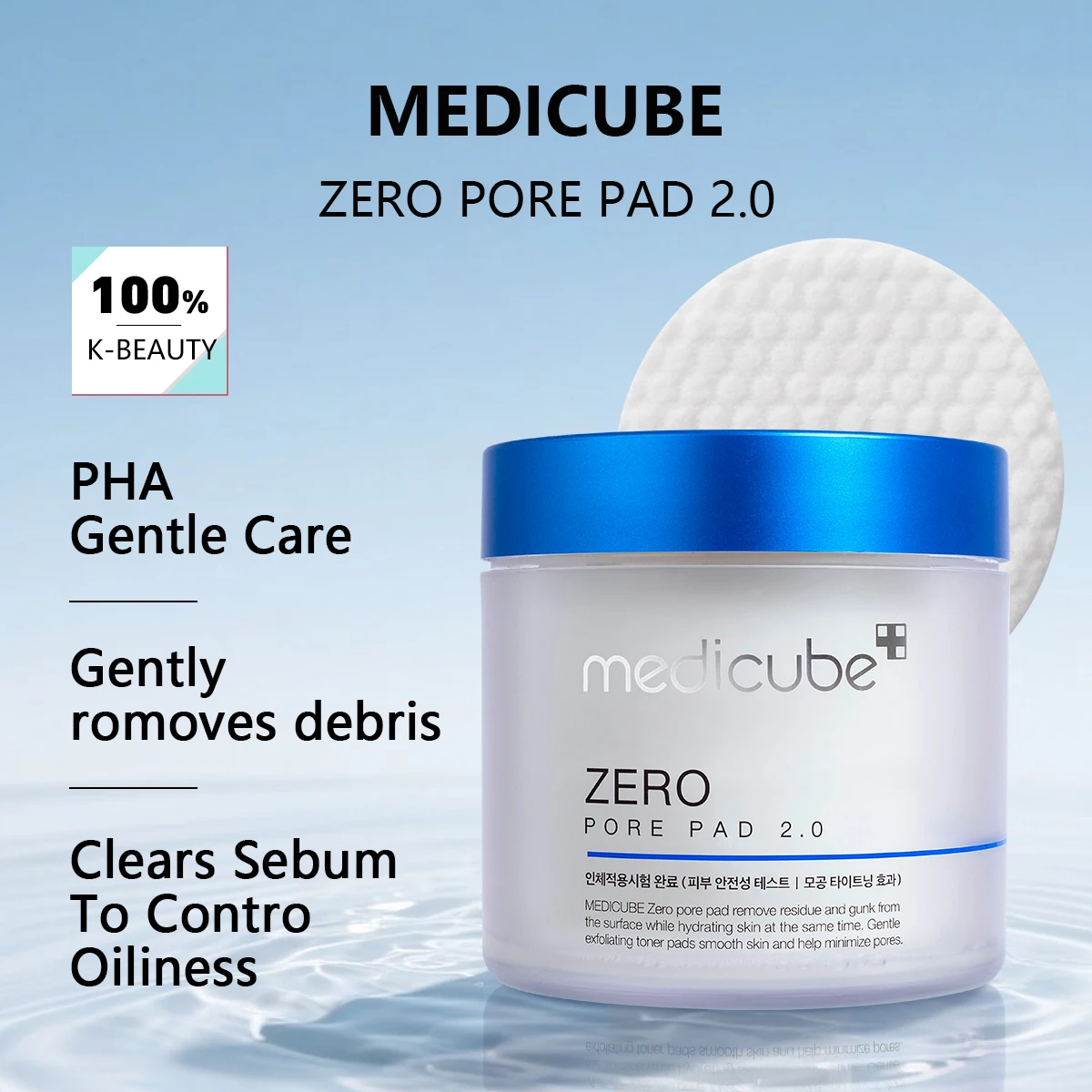 Medicube ZERO PORE PAD 2.0,Pre-Soaked Dual-Texture Cotton,Moisturizing & Calming Formula,Korean Skincare,K-Beauty,Korean Makeup
Medicube ZERO PORE PAD 2.0,Pre-Soaked Dual-Texture Cotton,Moisturizing & Calming Formula,Korean Skincare,K-Beauty,Korean Makeup