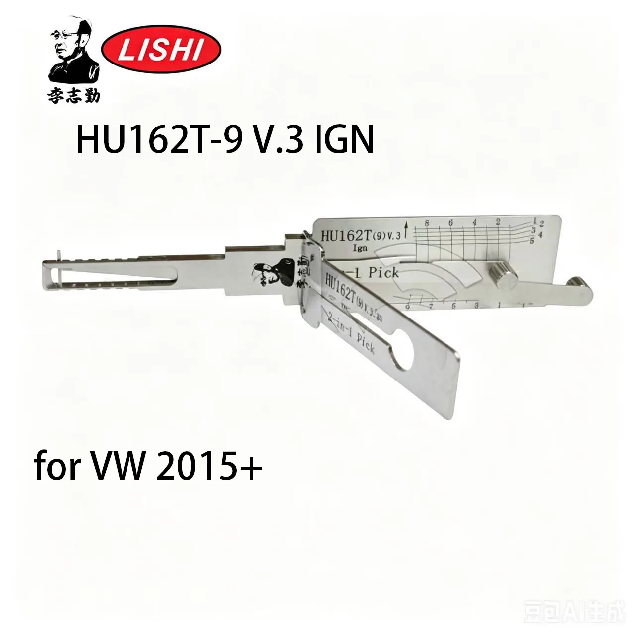 Lishi HU162-SC9 9Cut Ignition Only 2-in-1 Pick & Decoder for VW 2015+ Lishi Tool
Lishi HU162-SC9 9Cut Ignition Only 2-in-1 Pick & Decoder for VW 2015+ Lishi Tool