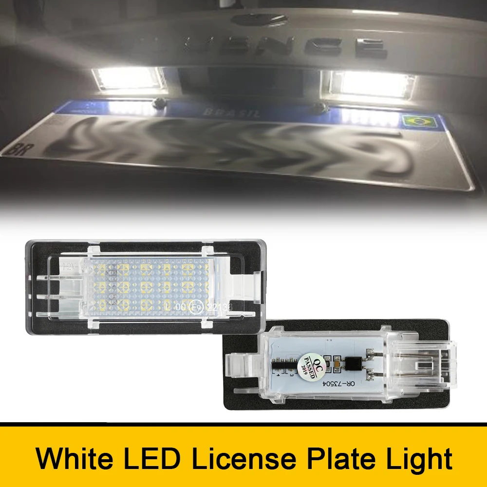 6000K LED Rear License Number Plate Lights No Error For Renault Captur Kaptur Espace Fluence Scenic Latitude Laguna Modus Zoe
6000K LED Rear License Number Plate Lights No Error For Renault Captur Kaptur Espace Fluence Scenic Latitude Laguna Modus Zoe