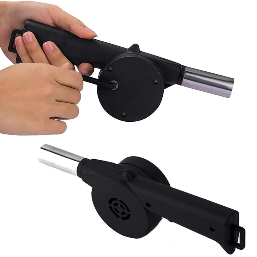 BBQ Fan Air Blower Outdoor Cooking Blowe Lightweight&Portable Barbecue Manual Hand Crank Barbecue Blower Practical Camping Tool
BBQ Fan Air Blower Outdoor Cooking Blowe Lightweight&Portable Barbecue Manual Hand Crank Barbecue Blower Practical Camping Tool
