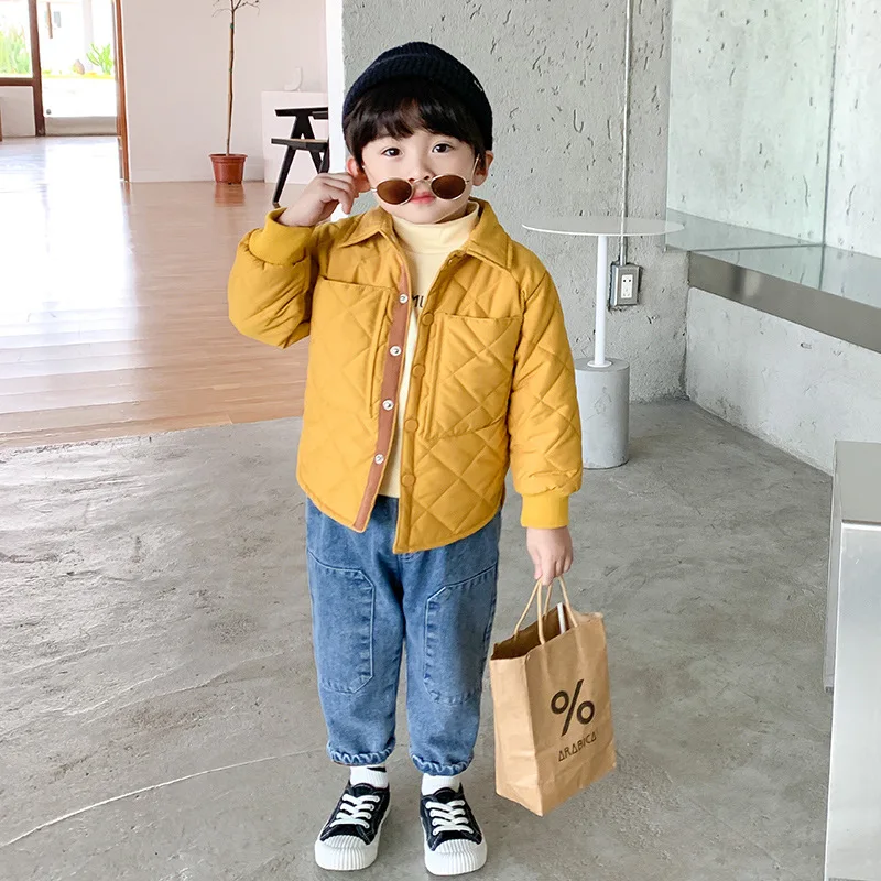 Boys Coat Jacket Outwear Tops Cotton 2022 Yellow Thicken Plus Velvet Winter Autumn School Gift Overcoat Children's Clothes
Boys Coat Jacket Outwear Tops Cotton 2022 Yellow Thicken Plus Velvet Winter Autumn School Gift Overcoat Children's Clothes