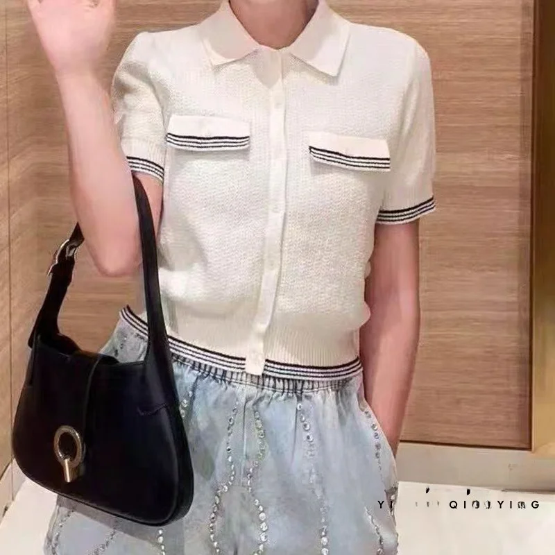 Spring Summer 2025 Women's Knitted ort Sve Waist-Cinching Striped Open Cardigan Top Commute Sle Straight Cut Regular T...
Spring Summer 2025 Women's Knitted ort Sve Waist-Cinching Striped Open Cardigan Top Commute Sle Straight Cut Regular T...