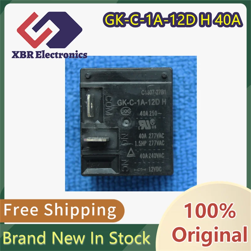 (5/50 pieces) GK-C-1A-12D H 40A 4-pin dual-plug water heater relay Brand new genuine original product In stock
(5/50 pieces) GK-C-1A-12D H 40A 4-pin dual-plug water heater relay Brand new genuine original product In stock