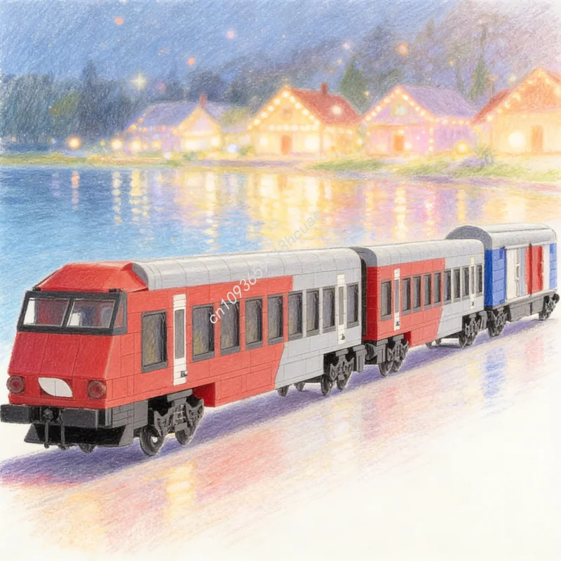 1291pcs MOC Austrian City Shuttle Train Trains Model Building Christmas Gift Blocks Architecture Creative Toy Idea DIY Education
1291pcs MOC Austrian City Shuttle Train Trains Model Building Christmas Gift Blocks Architecture Creative Toy Idea DIY Education