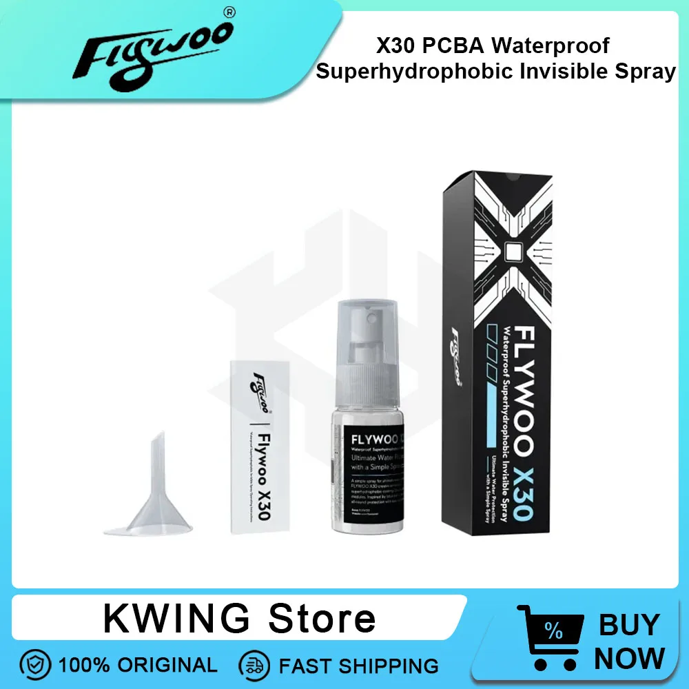 Flywoo X30 PCBA Waterproof Superhydrophobic Invisible Spray for FPV Flight Controller and ESC X30 Waterproof for RC Model