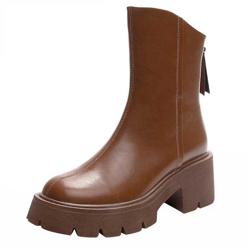 Women Booties Genuine Leather British Style Short Boots Women Retro Back Zipper High Heels Western Cowboy Boots Women
Women Booties Genuine Leather British Style Short Boots Women Retro Back Zipper High Heels Western Cowboy Boots Women