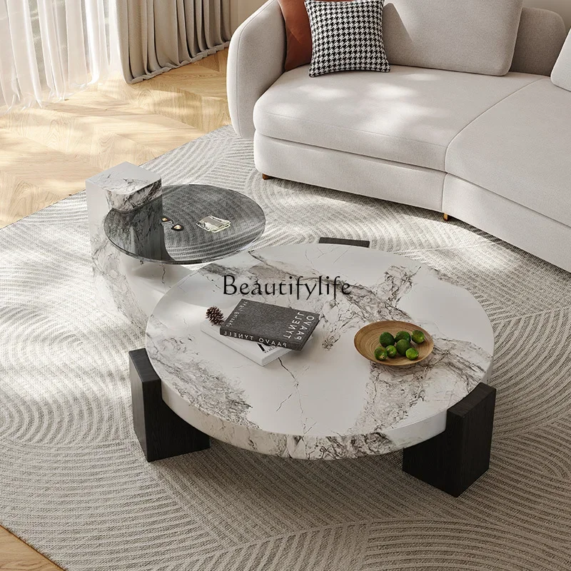 yj7 Italian minimalist marble cave stone pattern coffee table size round designer small apartment light luxury round combination
yj7 Italian minimalist marble cave stone pattern coffee table size round designer small apartment light luxury round combination