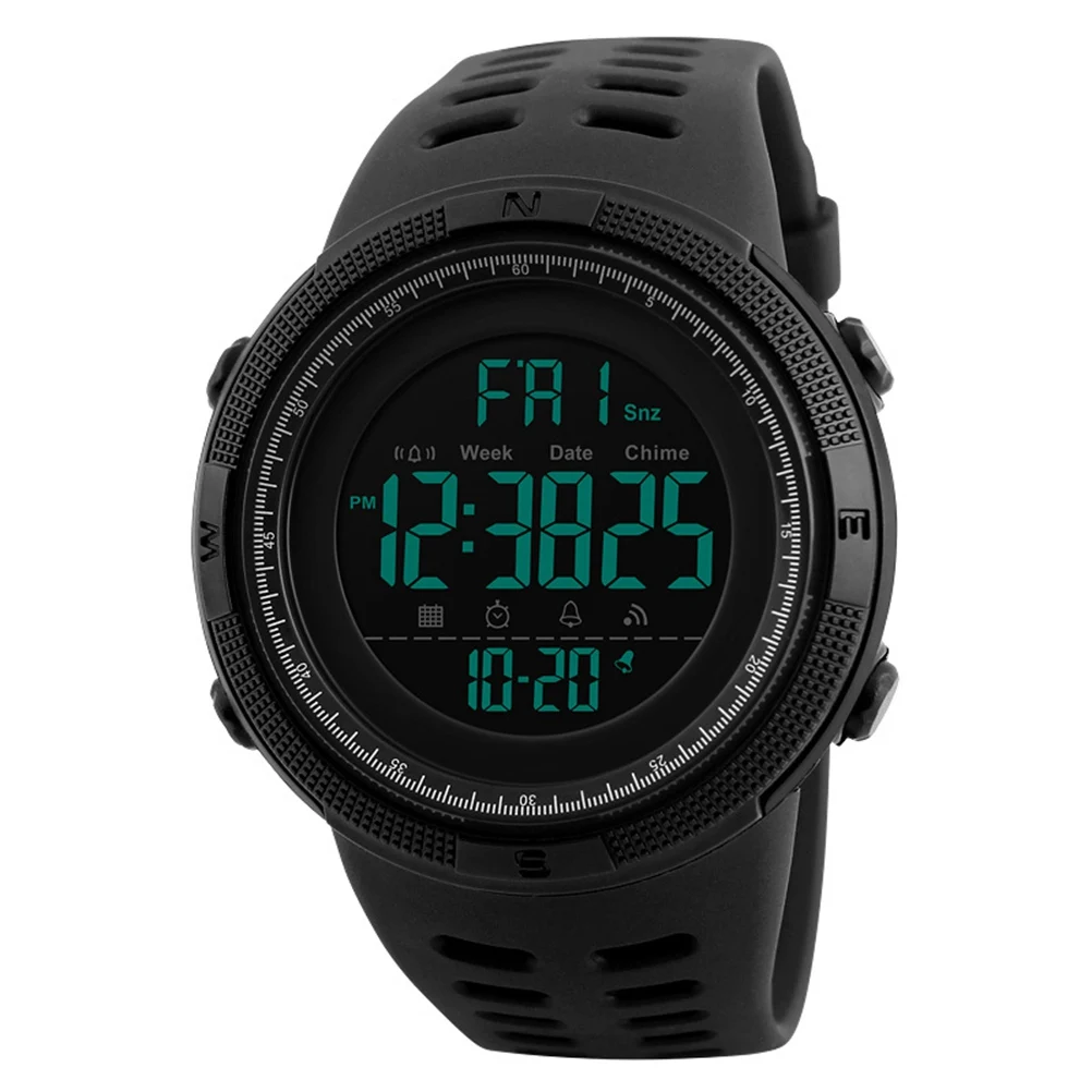 Fashion Men Watch Stylish Quartz Digital Display Sports Waterproof Night EL Light 12 24H PC Case Resin Glass Stainless Buckle
Fashion Men Watch Stylish Quartz Digital Display Sports Waterproof Night EL Light 12 24H PC Case Resin Glass Stainless Buckle