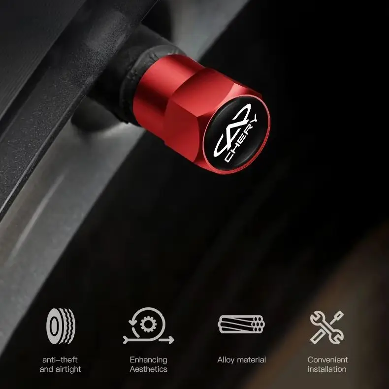 4Pcs 3D Car Tire Valve Stem Caps Dust Proof Wheel Covers For Chery Tiggo OMODA Arrizo GX Auto Accessories
4Pcs 3D Car Tire Valve Stem Caps Dust Proof Wheel Covers For Chery Tiggo OMODA Arrizo GX Auto Accessories
