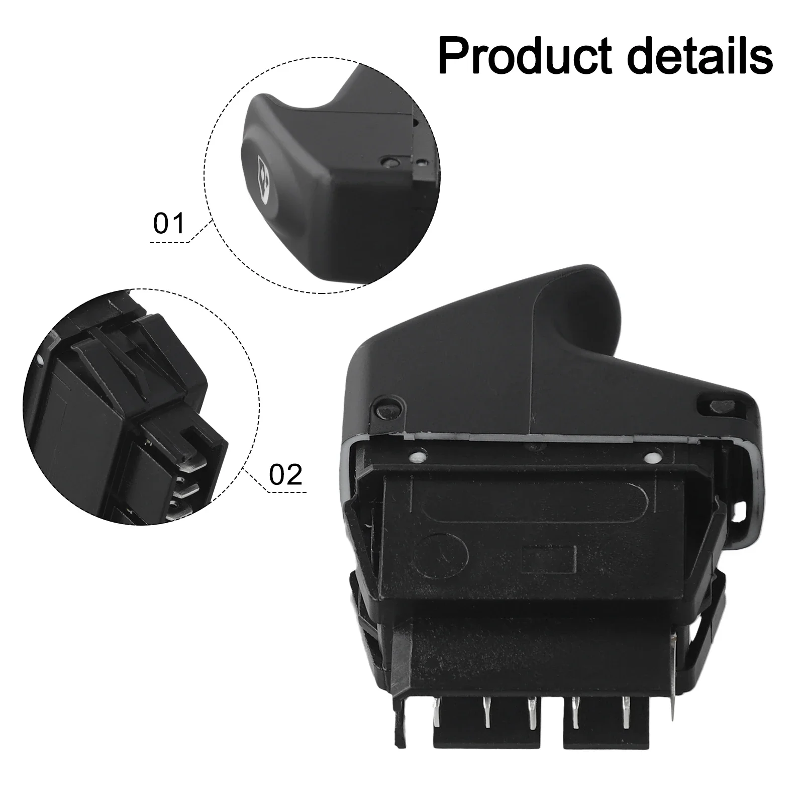 Power Window Switch Compatible with For Clio II For Kangoo For Megane I 7700838101 7700421120 Efficient Operation
Power Window Switch Compatible with For Clio II For Kangoo For Megane I 7700838101 7700421120 Efficient Operation