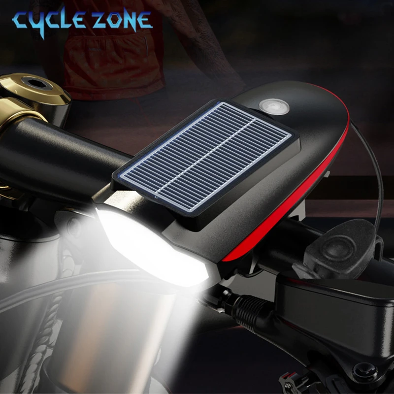 MTB Bicycle Headlight Loud Horn Light Solar Rechargeable Mountain Bike USB Charging Front Light Outdoor Night Riding Safety
MTB Bicycle Headlight Loud Horn Light Solar Rechargeable Mountain Bike USB Charging Front Light Outdoor Night Riding Safety