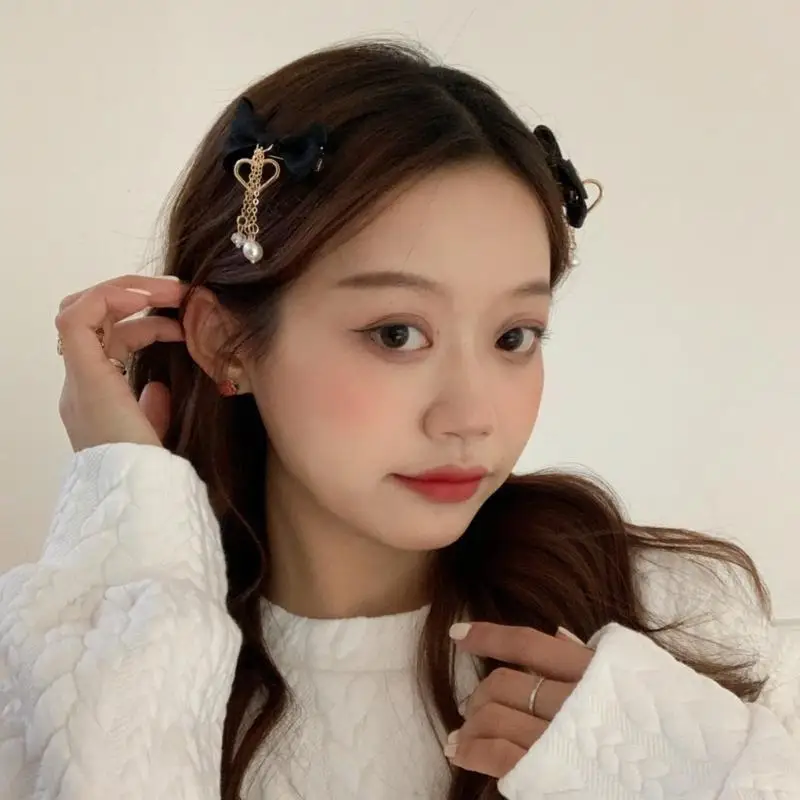 652F Bow Heart Hairclip Versatile Sweet Balletcore Clip Girls Headwear Accessories
652F Bow Heart Hairclip Versatile Sweet Balletcore Clip Girls Headwear Accessories