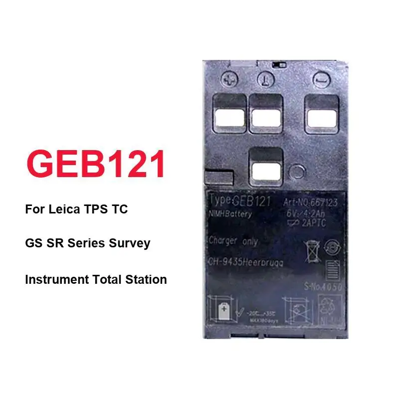 Аккумулятор GEB121 для тахеометров Leica TPS TC GS SR, высокопроизводительный, 4200 мАч, быстрая доставка
Аккумулятор GEB121 для тахеометров Leica TPS TC GS SR, высокопроизводительный, 4200 мАч, быстрая доставка