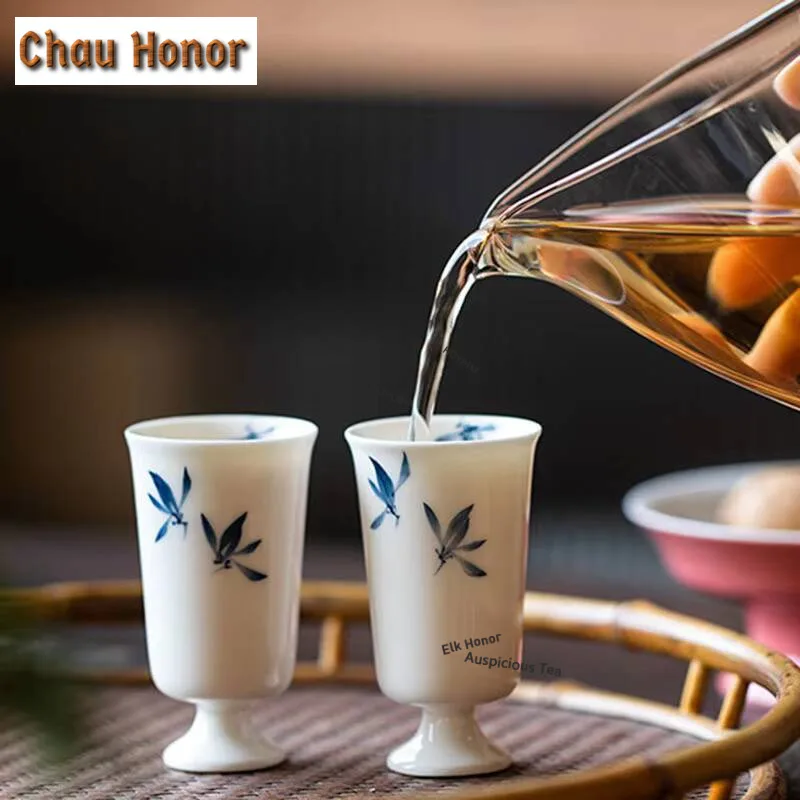 2pc/lot Pure Hand-painted Butterfly Orchid Art Teacup Household High Foot Smelling Cup Single Master Cup Kungfu Teaware 40ml
2pc/lot Pure Hand-painted Butterfly Orchid Art Teacup Household High Foot Smelling Cup Single Master Cup Kungfu Teaware 40ml