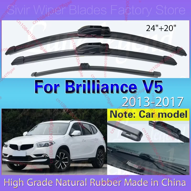 Car Front Rear Wiper Blades For Brilliance V5 2013 2014 2015 2016 2017 Soft Rubber Windscreen Wipers Windshield Car Accessories
Car Front Rear Wiper Blades For Brilliance V5 2013 2014 2015 2016 2017 Soft Rubber Windscreen Wipers Windshield Car Accessories
