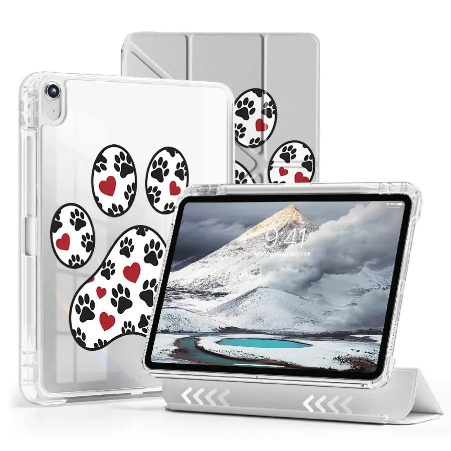 Heart Paw Print Tablet Case For iPad Air 4 5 M3 M2 M4 11inch 11th 10th 9th 8th 12.9inch Mini 6 7 Pro 2025 Holder Cover Y-Fold
Heart Paw Print Tablet Case For iPad Air 4 5 M3 M2 M4 11inch 11th 10th 9th 8th 12.9inch Mini 6 7 Pro 2025 Holder Cover Y-Fold