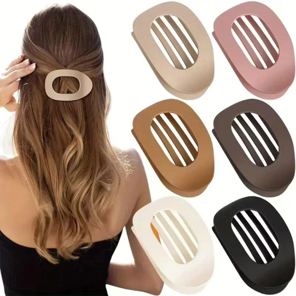 6-Pack Solid Color Flat Hair Clips Set — Minimalist Hair Pins for Women, Strong Grip Clips Suitable for Thick or Thin Hair | Elegant, Seamless, Essential Accessories fly and Party Styles
6-Pack Solid Color Flat Hair Clips Set — Minimalist Hair Pins for Women, Strong Grip Clips Suitable for Thick or Thin Hair | Elegant, Seamless, Essential Accessories fly and Party Styles
