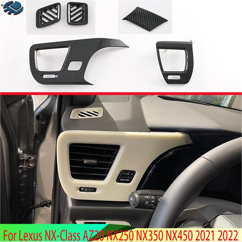 For Lexus NX-Class AZ20 NX250 NX350 NX450 2021 2022 Carbon Fiber Style Air Vent Outlet Cover Dashboard Trim Bezel Frame
For Lexus NX-Class AZ20 NX250 NX350 NX450 2021 2022 Carbon Fiber Style Air Vent Outlet Cover Dashboard Trim Bezel Frame