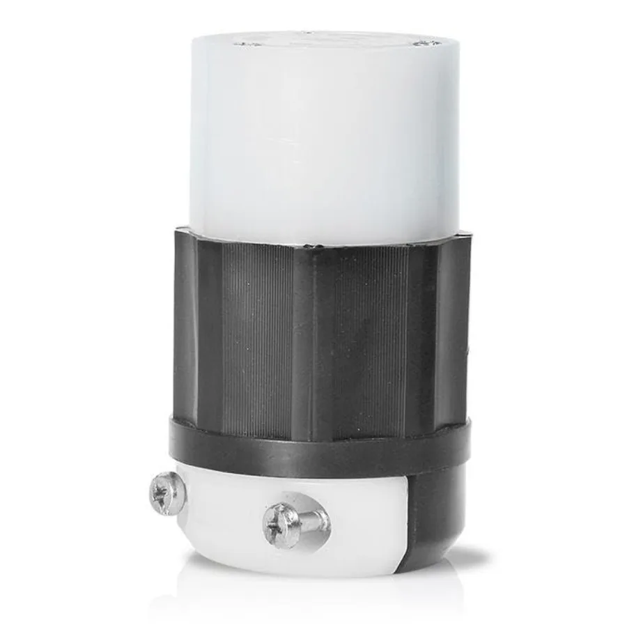 Locking Connector, 30 Amp, 125 Volt, Industrial Grade, 2613, Black and White
Locking Connector, 30 Amp, 125 Volt, Industrial Grade, 2613, Black and White