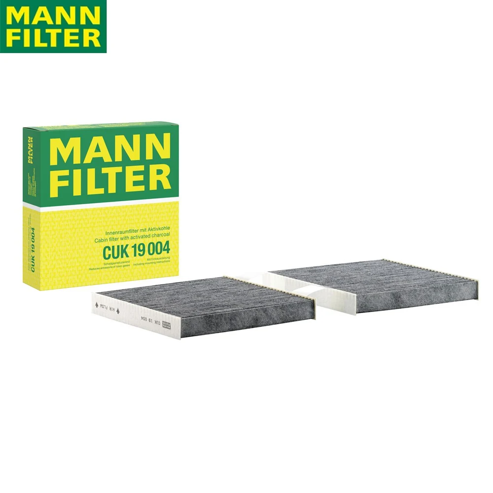 MANN FILTER CUK19004 Activated Carbon Cabin Filter To BMW X3 Efficient sterilization 93 12 3 18(2PCS)
MANN FILTER CUK19004 Activated Carbon Cabin Filter To BMW X3 Efficient sterilization 93 12 3 18(2PCS)
