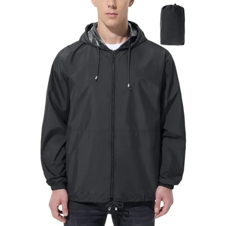 UIQUR Mens Rain Jacket Raincoat Windbreaker Running Waterproof Lightweight Packable with Hood Travel Hiking Cycling
UIQUR Mens Rain Jacket Raincoat Windbreaker Running Waterproof Lightweight Packable with Hood Travel Hiking Cycling