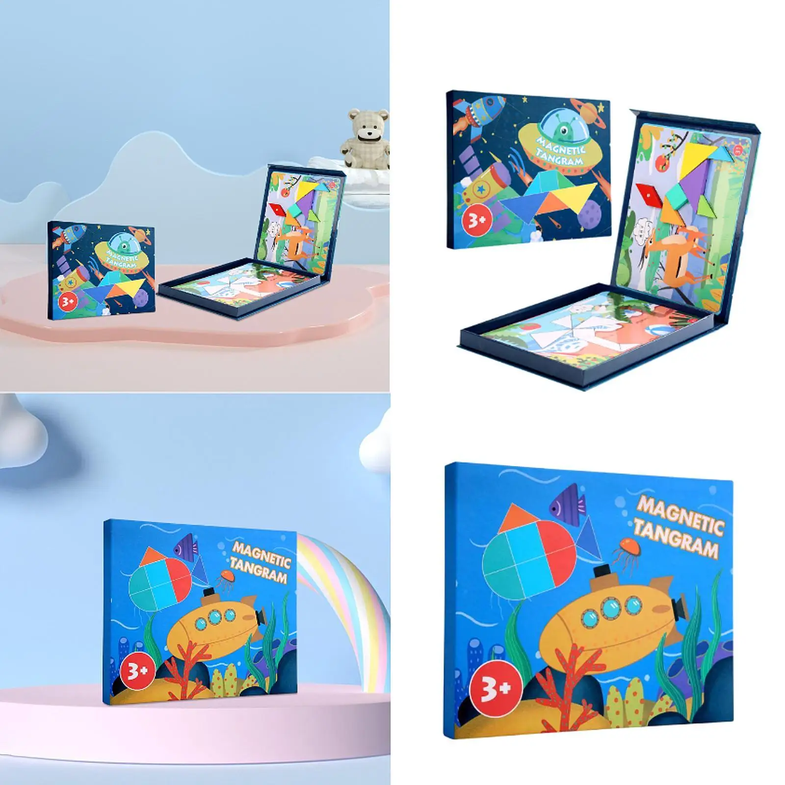 Магнитная деревянная 3D игра-головоломка Танграм с 20 карточками, классическая геометрическая форма для детского сада, мальчиков и девочек, детей от 3 до 8 лет
Магнитная деревянная 3D игра-головоломка Танграм с 20 карточками, классическая геометрическая форма для детского сада, мальчиков и девочек, детей от 3 до 8 лет