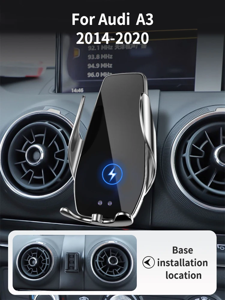 Car Phone Holder For Audi A3 2014-2020 Block -type base wireless bares rack accessories
Car Phone Holder For Audi A3 2014-2020 Block -type base wireless bares rack accessories